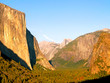 Yosemite Valley glowing in golden evening sunlight Yosemite Valley glowing in golden evening sunlight