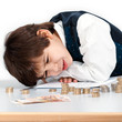 Child counting money Child counting money