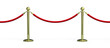Seamless Rope barrier on white background