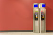 Two telephone booths