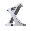 Illustration: Metallic Roman Numeral 10 Metallic Roman Numeral 10