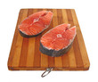 Two pieces of trout