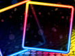 Disco Abstract Square Box on Black Background Disco Abstract Square Box on Black Background