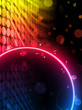 Disco Abstract Circle Box on Black Background Disco Abstract Circle Box on Black Background