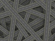 Many roads concept. Abstract transportation background Many roads concept. Abstract transportation background