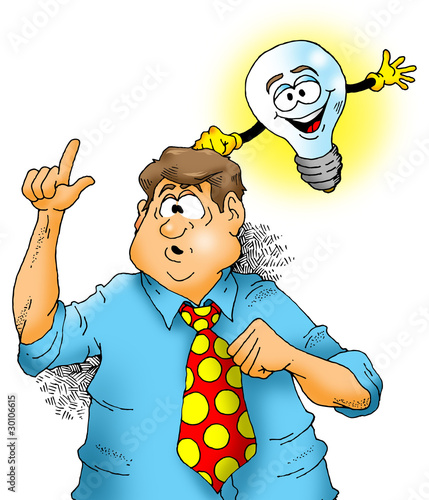 Illustration: An Idea Comes Knocking An Idea Comes Knocking