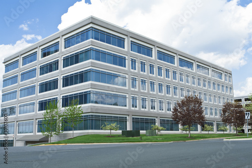 Photo: Modern Cube Shaped Office Building Parking Lot MD Modern Cube Shaped Office Building Parking Lot MD
