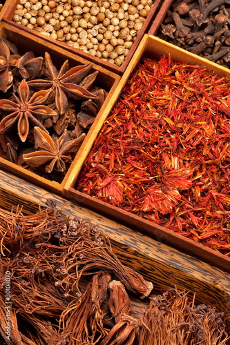 Foto: A composition with different spice A composition with different spice