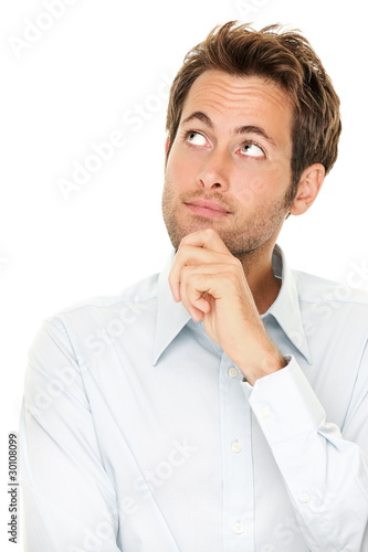 Photo: Thinking young man Thinking young man