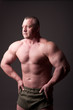 Bodybuilder posing