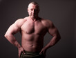 Bodybuilder posing