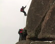 Climbing equipment. Stretching restraint tether.