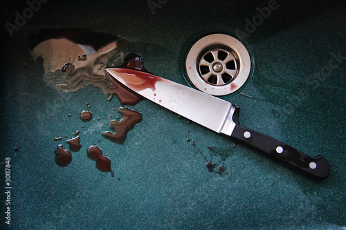 Photo: Knife Sink Blood Knife Sink Blood