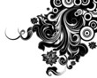 Scroll Design With Swirling Flourishes And Circles Scroll Design With Swirling Flourishes And Circles