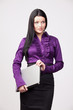 young businesswoman with laptop