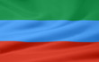 Flagge der russischen Republik Dagestan