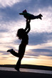 dancing  mom with child