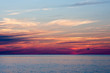 An Evening Sunset Over Water
