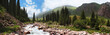 Panorama of a mountain river Panorama of a mountain river