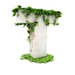 Ivy letter T isolated on white background. Ivy letter T isolated on white background.