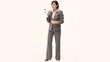 Businesswoman shouting through a megaphone