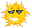 Smiling Sun With Sunglasses