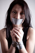 kidnapped young woman