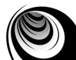 Abstract black and white design