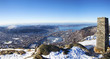 Ulriken in Bergen - View of the city Ulriken in Bergen - View of the city
