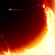 Abstract smooth burn flame fire