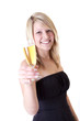 silvester anstoßen frau sekt