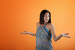 Woman with arms outstretched