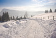 Snow covered road Snow covered road