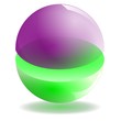 Glass psheres, vector illustration
