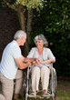 Mature couple in the garden Mature couple in the garden