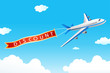 Vector: discount tag with plane discount tag with plane