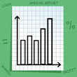 graph with mathematics icons