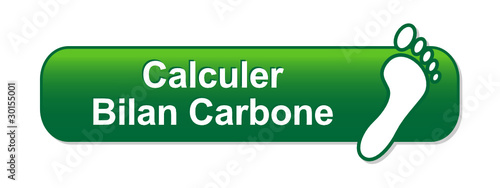Vecteur : Bouton CALCULER BILAN CARBONE (écologie dioxyde CO2) Bouton CALCULER BILAN CARBONE (écologie dioxyde CO2)