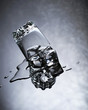 ice & water on glass
