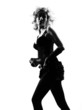 stylish silhouette woman