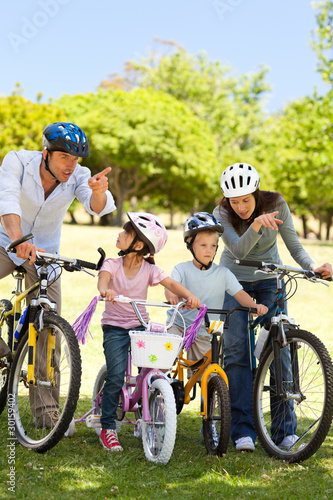 Photo: Family with their bikes Family with their bikes
