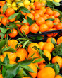 Mandarini e clementine al mercato