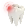 Illustration: toothache 3d concept toothache 3d concept