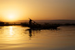Sunset on the river Niger