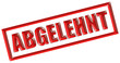 Stempel rot ABGELEHNT