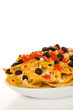 vertical nachos on white