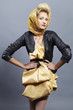 Beauty blond modern slavic style.