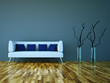 3d Rendering Sofa weiss grau