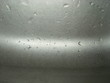 Water drops on an iron surface.