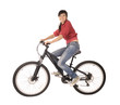 woman bicyclist